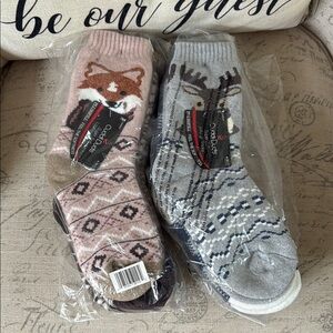 NWT 6 pairs Cuddl Duds Lounge socks